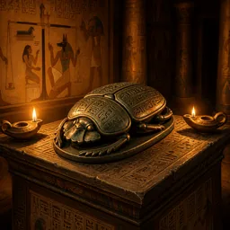 Scarabée de bronze